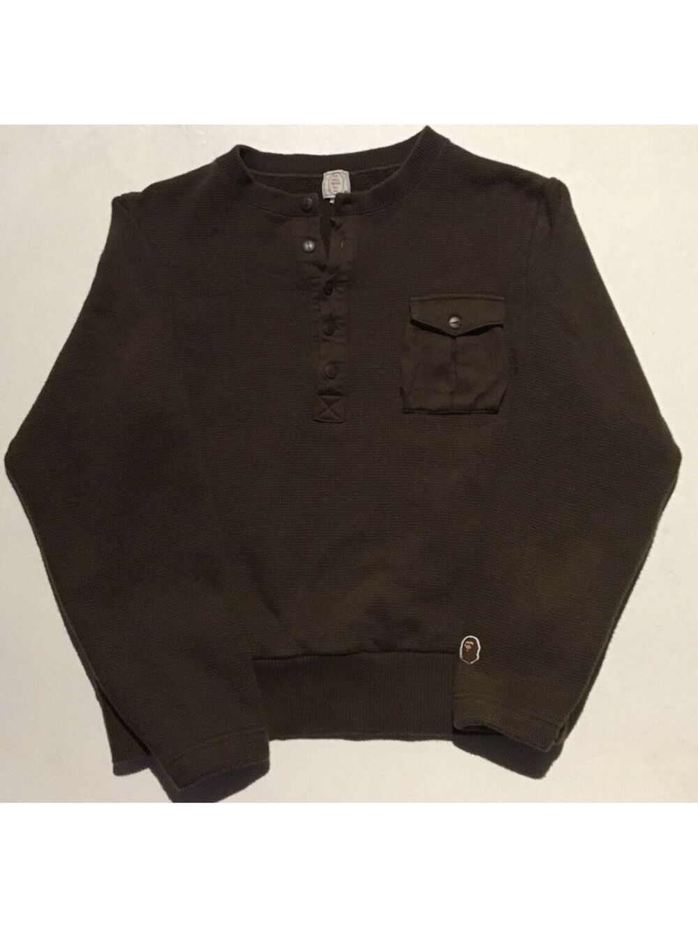Bape thermal crew neck sweater